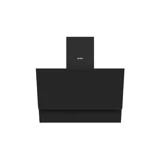 Simfer 8703 60 cm Cam Yüzey Bacalı-Bacasız Duvar Tipi Davlumbaz Siyah