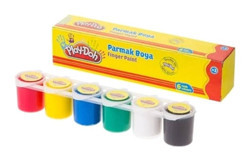 Play-Doh Pr018 30 ml 6'lı Çok Renkli Parmak Boyası