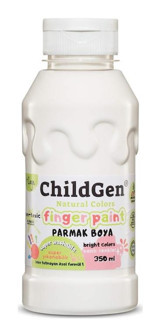 ChildGen Yıkanabilir Organik 350 ml Beyaz Parmak Boyası