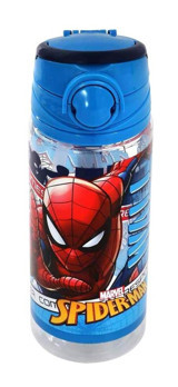 Frocx Spider Man Pipetli Açık Mavi Okul Çocuk Matara 500 ml