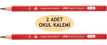 Faber-Castell 2'li Jumbo Köşeli Siyah 2.5B Kurşun Kalem Seti