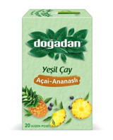 Doğadan Açai-Ananas-Yeşil Çay Karışık Bitki Çayı 20 Adet