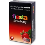 Fiesta Strawberry Çilek Aromalı Prezervatif 12'li