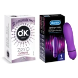 Okey Extreme Ultra İnce Prezervatif 20'li +Durex Intense Delight Bullet Vibratör