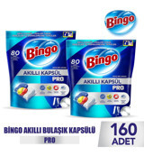 Bingo Akıllı Kapsül Pro Tablet Bulaşık Makinesi Deterjanı 2 x 80 Adet