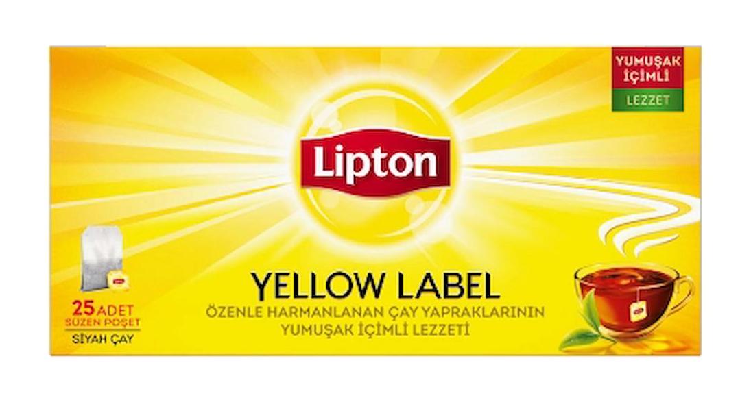 Lipton Yellow Label Siyah Bardak Poşet Çay 12x25'li