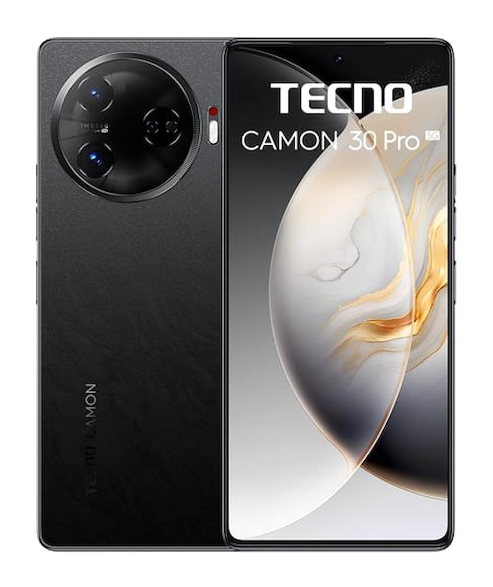 Tecno Camon 30 Pro 512 GB Hafıza 12 GB Ram 6.78 inç 50 MP Çift Hatlı AMOLED Ekran Android Akıllı Cep Telefonu Siyah