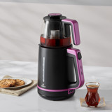 Karaca Maxi Tea XL 2in1 Cam Demlikli 1700 W Çelik Gövdeli Mor Çay Makinesi