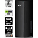 Acer Aspire TC1760 DTBHUEM005P373 Harici GeForce GT 730 4 GB Intel Core i5 12400 24 GB Ram 1 TB SSD Tower Windows 11 Home Masaüstü Bilgisayar + PER4 BELLEK