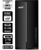 Acer Aspire TC1760 DTBHUEM004P409 Dahili Intel UHD Graphics Intel Core i3 12100 12 GB Ram 2 TB SSD Tower Windows 11 Pro Masaüstü Bilgisayar + PER4 BELLEK