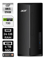 Acer Aspire DT.BHUEM.005 Harici GeForce GT 730 4 GB Intel Core i5 12400 24 GB Ram 4 TB SSD Tower Windows 11 Pro Masaüstü Bilgisayar + PER4 BELLEK