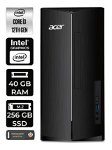 Acer Aspire TC1760 DT.BHUEM.004 Dahili Intel UHD Graphics Intel Core i3 12100 40 GB Ram 256 GB SSD Tower Windows 11 Pro Masaüstü Bilgisayar + PER4 BELLEK