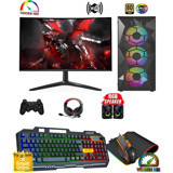 Cachex RTX27 Harici GeForce RTX 3060 AMD Ryzen 5 5500 32 GB Ram DDR4 1 TB SSD Tower FreeDos 23.6 inç Monitörlü Masaüstü Bilgisayar