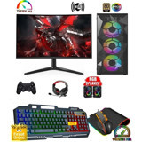 Cachex RXPro Harici Radeon RX 580 Intel Core i5 10400F 32 GB Ram 1 TB SSD Tower FreeDos 23.8 inç Monitörlü Masaüstü Bilgisayar