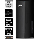 Acer Aspire TC1760 DTBHUEM005P385 Harici Radeon RX 550 Intel Core i5 12400 36 GB Ram 4 TB SSD Tower Windows 11 Home Masaüstü Bilgisayar + PER4 BELLEK