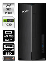 Acer Aspire DT.BHUEM.004 Harici GeForce GT 1030 Intel Core i3 12100 40 GB Ram 256 GB SSD Tower Windows 11 Home Masaüstü Bilgisayar + PER4 BELLEK