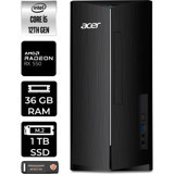 Acer Aspire TC1760 DTBHUEM005P383 Harici Radeon RX 550 Intel Core i5 12400 36 GB Ram 1 TB SSD Tower Windows 11 Home Masaüstü Bilgisayar + PER4 BELLEK