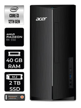 Acer Aspire DT.BHUEM.004 Harici Radeon RX 550 Intel Core i3 12100 40 GB Ram 2 TB SSD Tower Windows 11 Home Masaüstü Bilgisayar + PER4 BELLEK