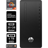 HP 295 G9 6D391EAP370 Harici Radeon RX 550 AMD Ryzen 3 5300G 20 GB Ram 4 TB SSD Tower Windows 11 Home Masaüstü Bilgisayar + PER4 BELLEK