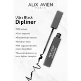 Alix Avien Suya Dayanıklı Parlak Pastel Siyah Likit Eyeliner