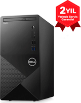 Dell Vostro 3910MT N3563VDT3910EMEA-U-16 Dahili Intel UHD Graphics Intel Core i3 12100 16 GB Ram 256 GB SSD Tower Ubuntu Masaüstü Bilgisayar