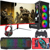 Gameline FR43 Harici GeForce RTX 4060 AMD Ryzen 5 5500 16 GB Ram DDR4 1 TB SSD Tower FreeDos 24 inç Monitörlü Masaüstü Bilgisayar