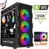 Gameline TX11 Harici GeForce RTX 3060 Intel Core i5 10400F 32 GB Ram DDR4 500 GB SSD Tower FreeDos Masaüstü Bilgisayar