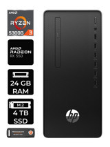 HP 295 G9 6D391EA Harici Radeon RX 550 AMD Ryzen 3 5300G 24 GB Ram 4 TB SSD Tower FreeDos Masaüstü Bilgisayar + PER4 BELLEK