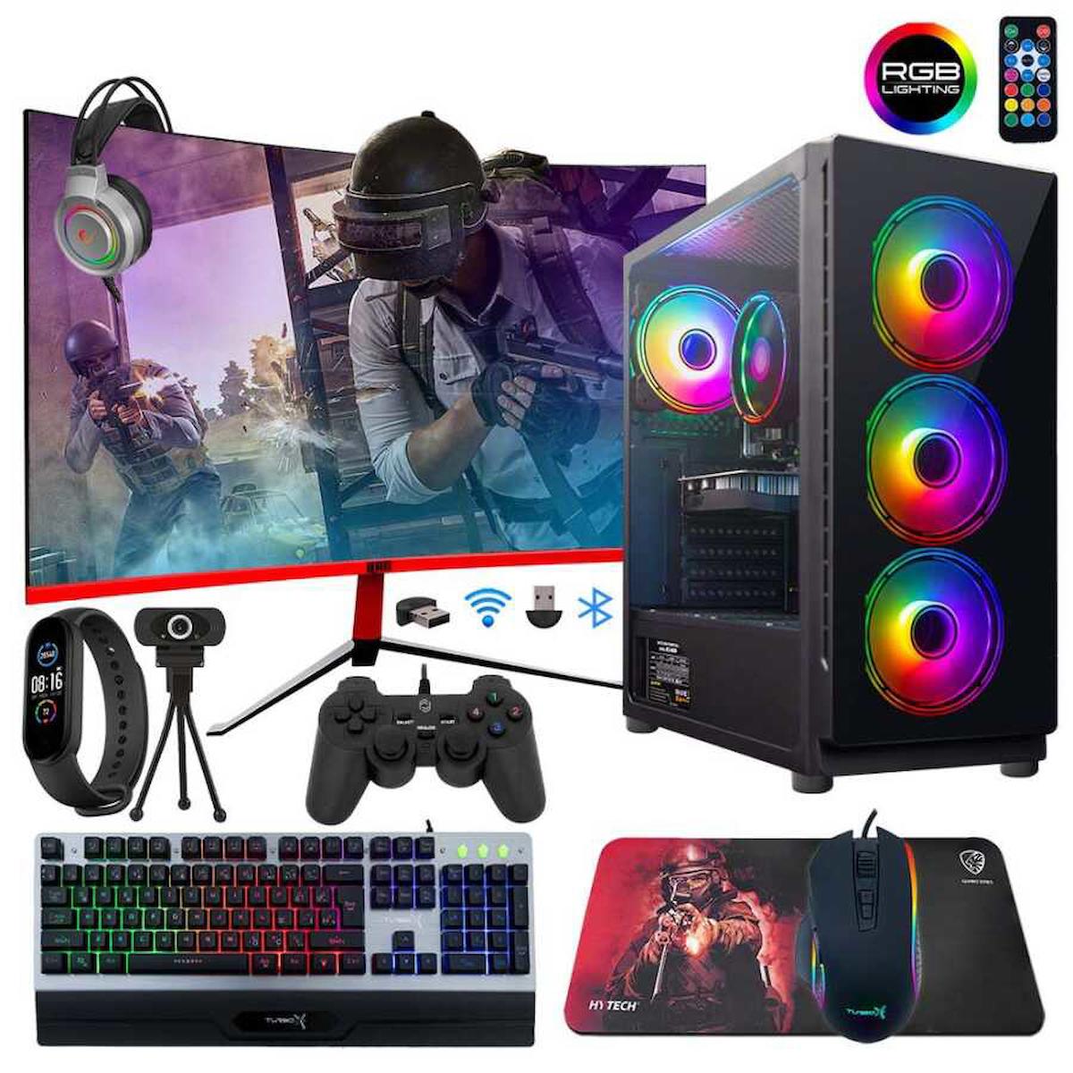 Turbox Harici Radeon RX 550 Intel Core i5 3470 16 GB Ram DDR3 1 TB HDD + 256 GB SSD Tower FreeDos Masaüstü Bilgisayar