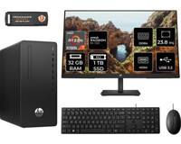 HP 295 G8 6D389EAMNT1328 Harici Radeon RX 550 AMD Ryzen 7 5700G 32 GB Ram 1 TB SSD Tower FreeDos 23.8 inç Monitörlü Masaüstü Bilgisayar + PER4 BELLEK