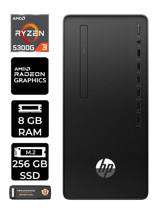 HP 295 G9 6D391EA Dahili Radeon Vega 6 AMD Ryzen 3 5300G 8 GB Ram 256 GB SSD Tower Windows 11 Home Masaüstü Bilgisayar + PER4 BELLEK