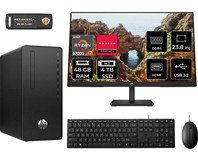 HP 295 G8 6D389EAMNT345 Dahili Radeon Graphics AMD Ryzen 7 5700G 48 GB Ram 4 TB SSD Tower FreeDos 23.8 inç Monitörlü Masaüstü Bilgisayar + PER4 BELLEK