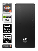 HP 295 G9 6D391EA Harici GeForce GT 1030 AMD Ryzen 3 5300G 12 GB Ram 512 GB SSD Tower FreeDos Masaüstü Bilgisayar + PER4 BELLEK