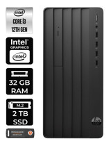 HP Pro Tower 290 G9 6D3A1EA Dahili Intel UHD Graphics Intel Core i3 12100 32 GB Ram 2 TB SSD Tower Windows 11 Home Masaüstü Bilgisayar + PER4 BELLEK