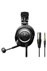 Audio Technica ATH-M50XSTS XLR 3.5 mm Mikrofonlu Kablolu Stüdyo Kulak Üstü Kulaklık Siyah