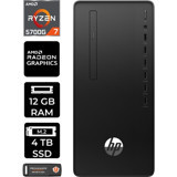 HP 295 G8 6D389EAP360 Dahili Radeon Graphics AMD Ryzen 7 5700G 12 GB Ram 4 TB SSD Tower Windows 11 Home Masaüstü Bilgisayar + PER4 BELLEK