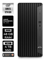 HP Pro Tower 400 G9 6U3M8EA Harici Radeon RX 550 Intel Core i5 12400 48 GB Ram 4 TB SSD Tower Windows 11 Home Masaüstü Bilgisayar + PER4 BELLEK