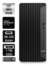 HP Pro Tower 400 G9 6U3M8EA Harici Radeon RX 550 Intel Core i5 12400 36 GB Ram 1 TB SSD Tower Windows 11 Home Masaüstü Bilgisayar + PER4 BELLEK