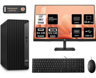 HP Pro Tower 400 G9 6U3M9EAMNT1347 Harici Radeon RX 550 Intel Core i7 12700 64 GB Ram 512 GB SSD Tower FreeDos 23.8 inç Monitörlü Masaüstü Bilgisayar + PER4 BELLEK