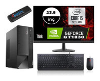 Lenovo Thinkcentre Neo 50T GEN4 12JB005DTRMG126 Harici GeForce RTX 3060 Ti Intel Core i5 12400 16 GB Ram 256 GB SSD Tower Windows 11 Home 23.8 inç Monitörlü Masaüstü Bilgisayar + Zetta Flash Bellek