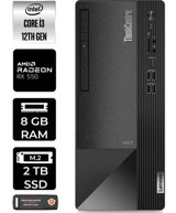 Lenovo Thinkcentre Neo 50T 11SC001ATXP354 Harici Radeon RX 550 Intel Core i3 12100 8 GB Ram 2 TB SSD Tower Windows 11 Home Masaüstü Bilgisayar + PER4 BELLEK