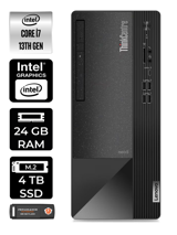 Lenovo Thinkcentre Neo 50T 12JD0008TR Harici GeForce RTX 3060 Ti Intel Core i7 13700 24 GB Ram 4 TB SSD Tower Windows 11 Pro Masaüstü Bilgisayar + PER4 BELLEK