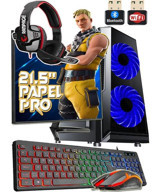 Warbox PAPEL Pro Harici Radeon R5 230 Intel Core i3 3220 8 GB Ram 240 GB SSD Tower FreeDos 21.5 inç Monitörlü Masaüstü Bilgisayar