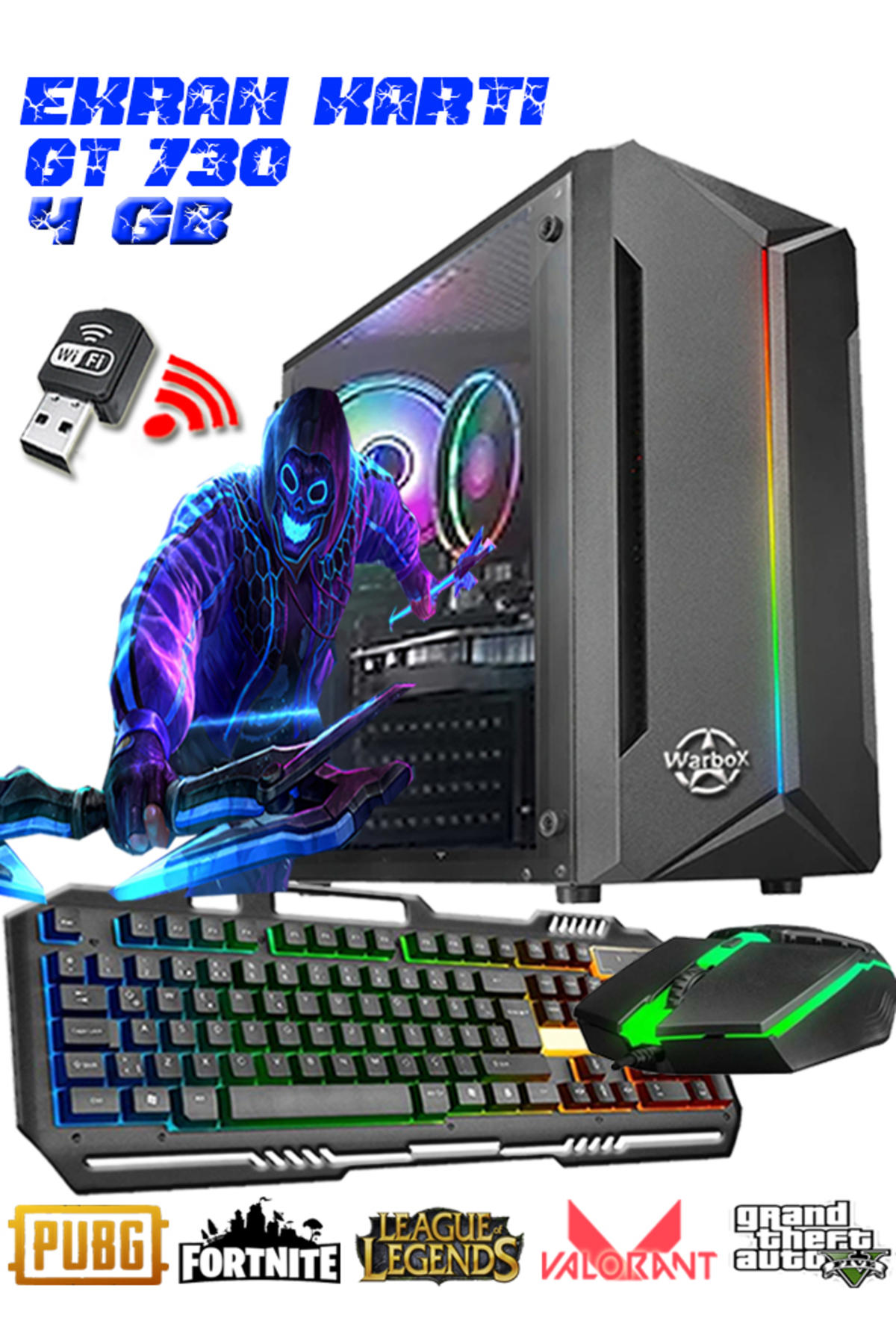 Mask MİX Harici GeForce GT 730 Intel Core i7 860 8 GB Ram 250 GB HDD + 256 GB SSD Tower FreeDos Masaüstü Bilgisayar