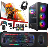 Turbox TX5012 Harici Radeon RX 560 AMD Ryzen 5 3600 32 GB Ram 512 GB SSD Tower FreeDos 23.6 inç Monitörlü Masaüstü Bilgisayar