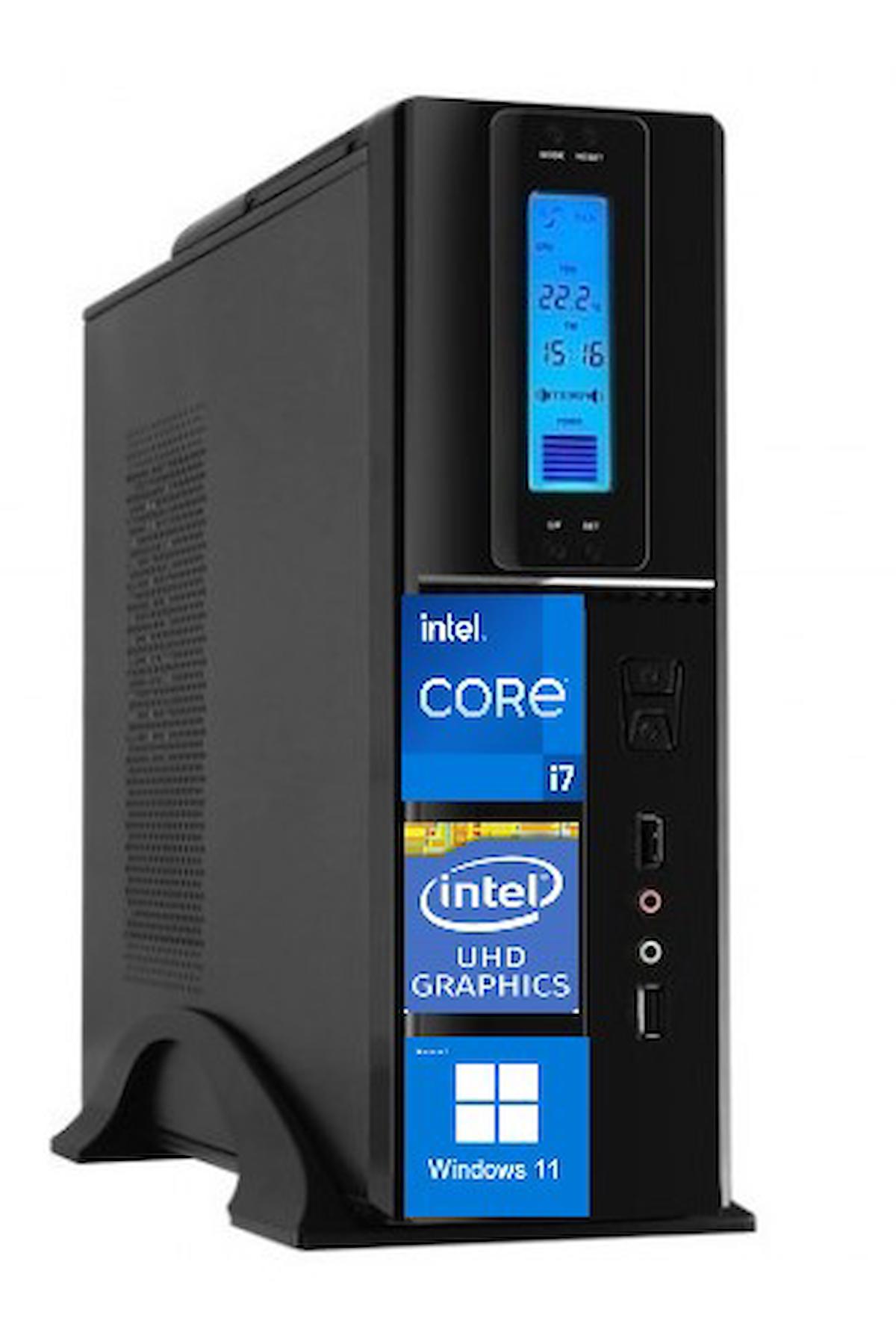 Zetta Flex SFF Harici GeForce GT 730 Intel Core i7 12700 16 GB Ram DDR4 2 TB SSD Tower Windows 11 Home Masaüstü Bilgisayar