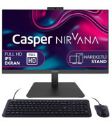 Casper Nirvana A60.1215-8V00X-V Dahili UHD Graphics Intel Core i3 1215U 8 GB Ram 500 GB SSD 23.8 inç Full HD Freedos All In One Bilgisayar