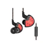Kz Es4 Silikonlu Mikrofonlu Örgülü 3.5 Mm Jak Kablolu Kulaklık Siyah