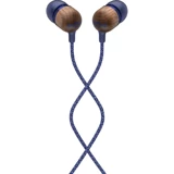 Marley Em-Je041 Silikonlu Mikrofonlu Örgülü 3.5 Mm Jak Kablolu Kulaklık Mavi