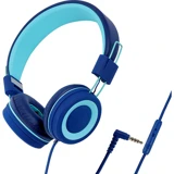 Fertiong Gm-008 Silikonlu Mikrofonlu 3.5 Mm Jak Kablolu Kulaklık Mavi